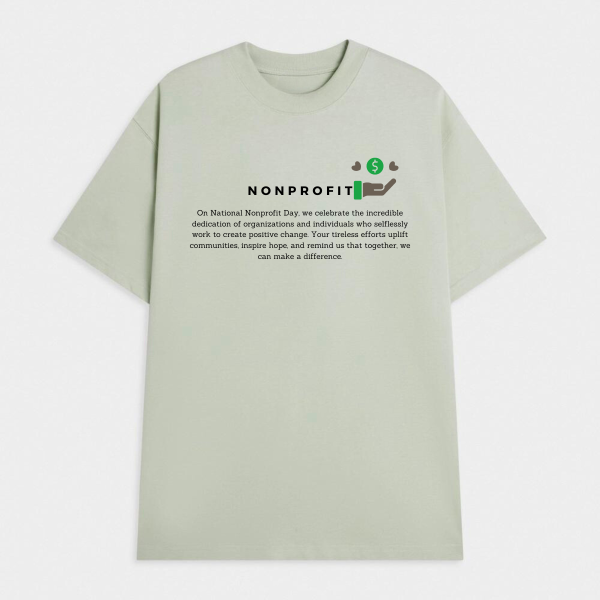 minimalist charity T-shirt design